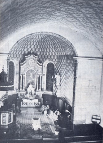 Innenansicht der Kirche Muellheim vor 1978